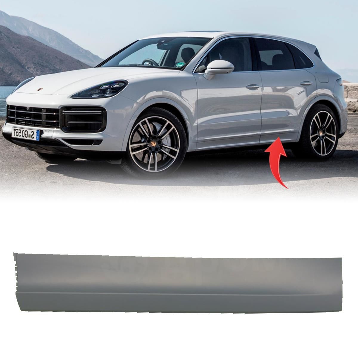 Porsche Cayenne Sol Arka Kapı Çıtası Alt Boyanır 2018-2023 GKL Marka 9Y0839095AY