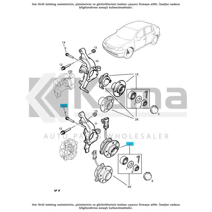 Opel Astra G Ön Porya Gm Absli Orjinal 9117620