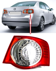 Volkswagen Jetta Sağ Dış Stop Lambası WİSCO Marka 2006 / 2010 Model Arası 1K5945096G