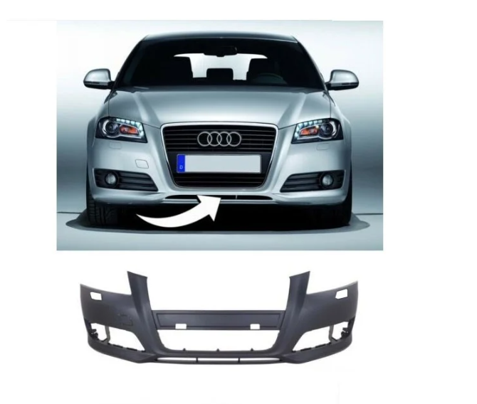 Audi A3 Ön Tampon Far Yıkamalı Sensörsüz 2009 / 2013 Model İthal Ürün 8P0807105F