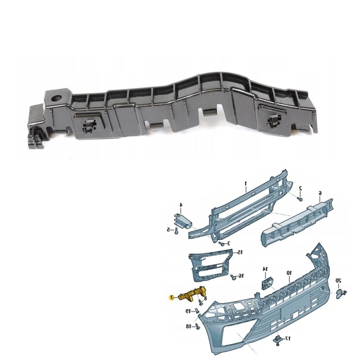 Volkswagen Crafter Sağ Ön Tampon Braketi 2017 Sonrası Wisco Marka 7C0807178A