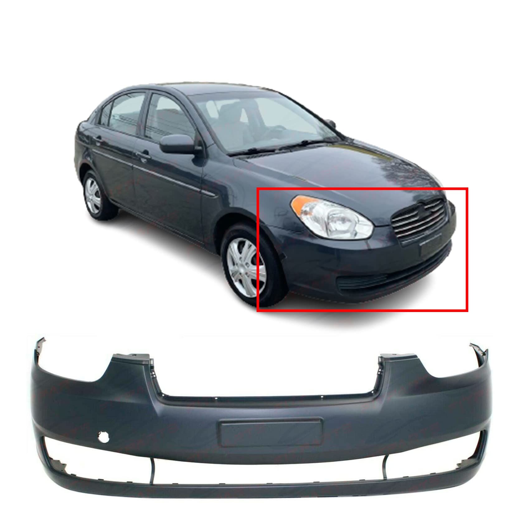 Hyundai Accent Era Ön Tampon 2006 / 2011 Model Dega Marka 865111E010