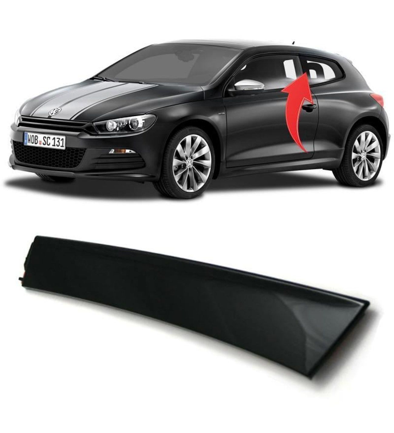 Vw Scirocco Kapı Direk Kaplaması Sol Arka 2009-2014 GKL Marka 1K8805945D