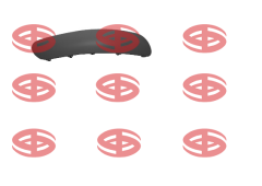 Citroen C3 Ön Sağ Tampon Bandı İthal Marka 7452W2