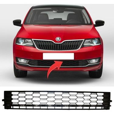 Skoda Rapid Ön Tampon Orta Izgara 2017-2023 GKL Marka 5JA853677D