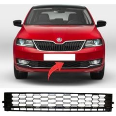 Skoda Rapid Ön Tampon Orta Izgara 2017-2023 GKL Marka 5JA853677D