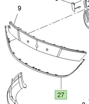 Opel Astra J Ön Panjur Alt Nikelajı Gm Orjinal 13368699-1322022