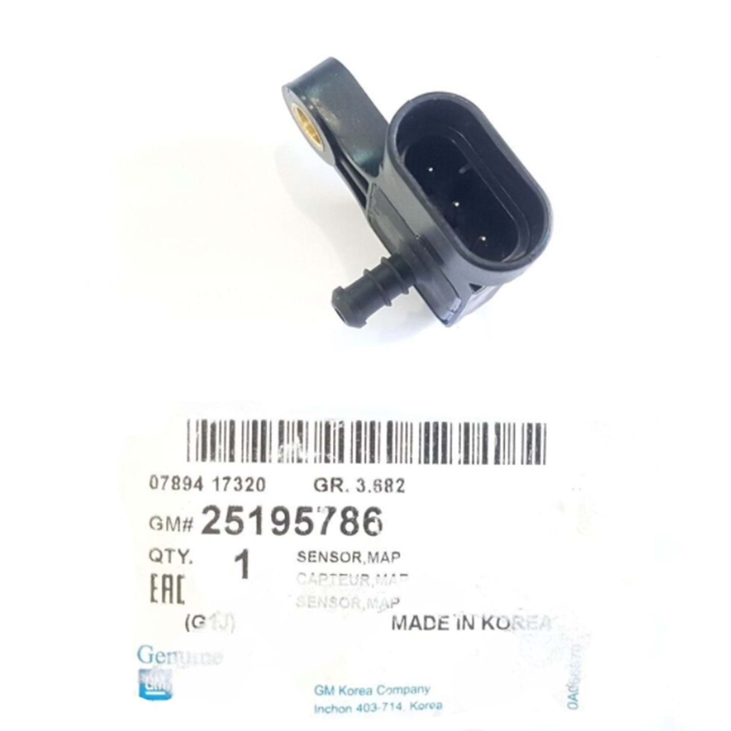 Chevrolet Lacetti Map Sensörü Gm Orjinal 25195786