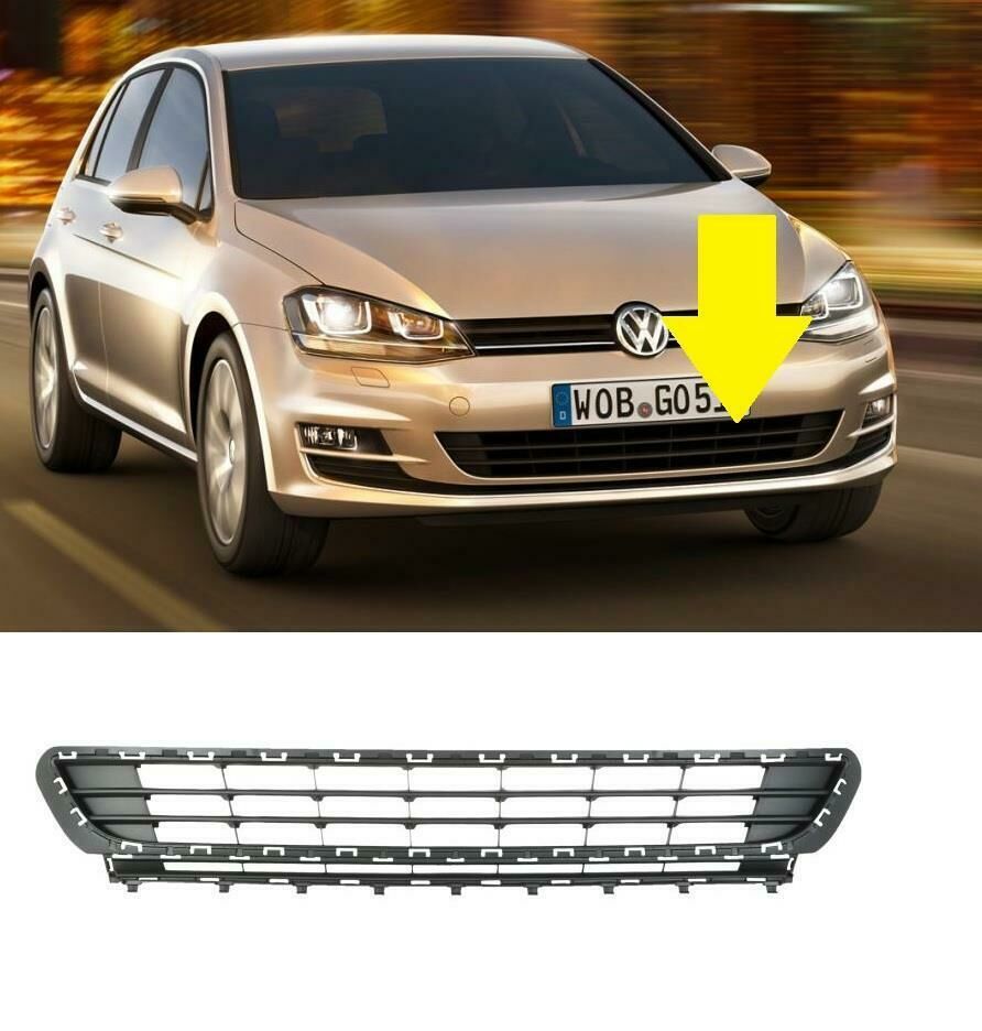 Volkswagen Golf 7 Ön Tampon Orta Izgarası Nikelajsız İthal Ürün 5G08536779B9