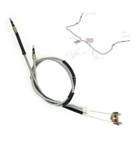 Ford Fiesta 2002-2008 Orta El Fren Teli 2 Parça Cavo Marka 4602613 - 6N112A603AB