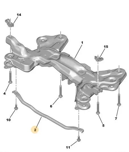 Opel Crossland X Ön Viraj Demiri Orjinal 5081.k2