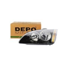Ford Focus 2 04 - 08 Sol Ön Far Siyah Zemin Depo Marka 4M51 13101 JD