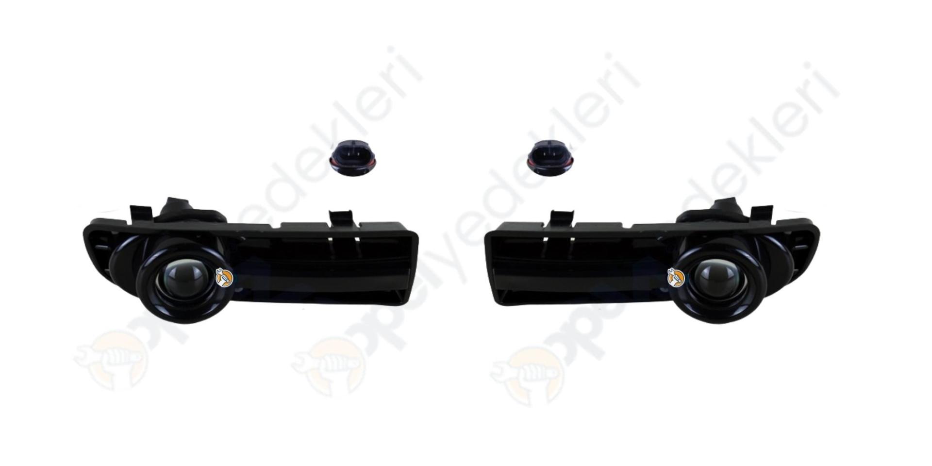 Volkswagen Golf 4 Sis Far Seti Parlak Siyah GVA Marka 1J0941699S-1J0941700S