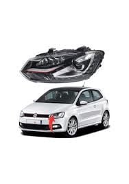 Vw Polo Sol Far Led BiXenon İçi Kırmızı 2009 Sonrası Wisco Marka 6R1941039B