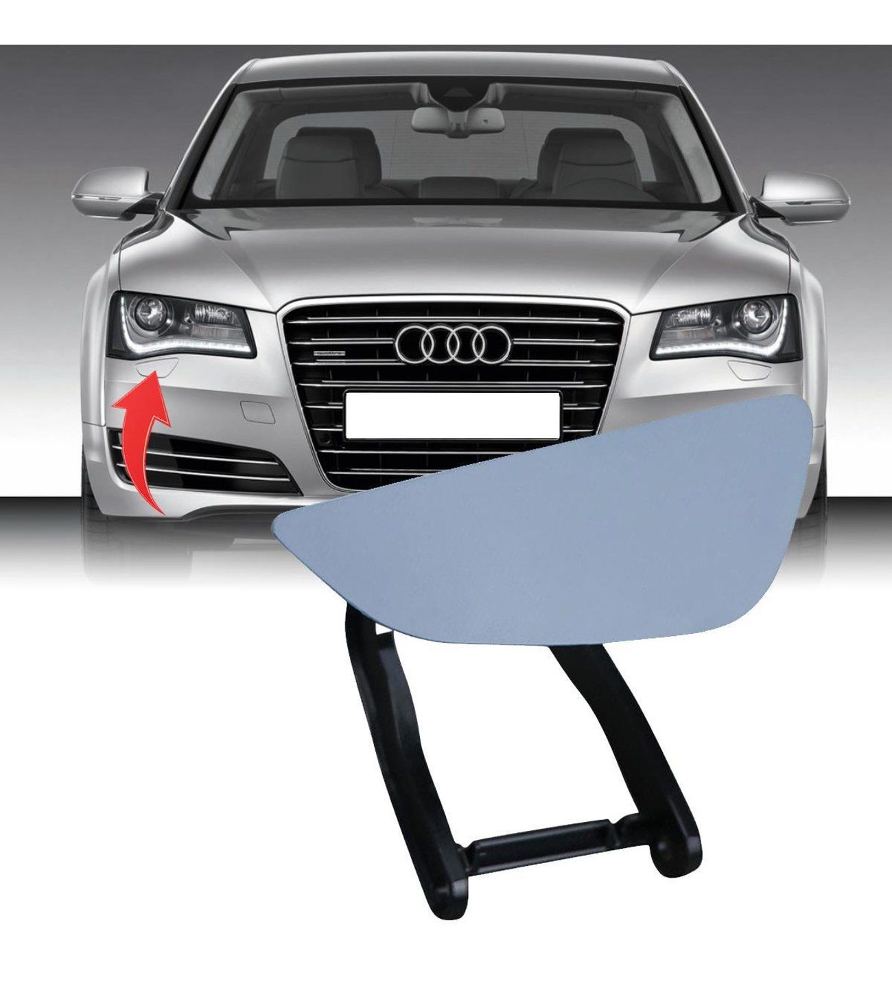 Audi A8 Far Yıkama Kapağı Sağ 2010-2013 GKL Marka 4H0955270