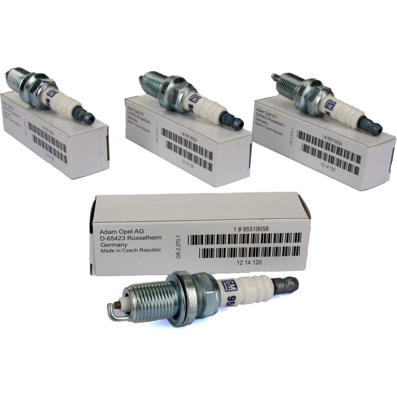 Opel Vectra C 1.6/1.8 Tek Tırnak Buji Takımı Gm Orjinal 1214031 - 95519058 - 1214120