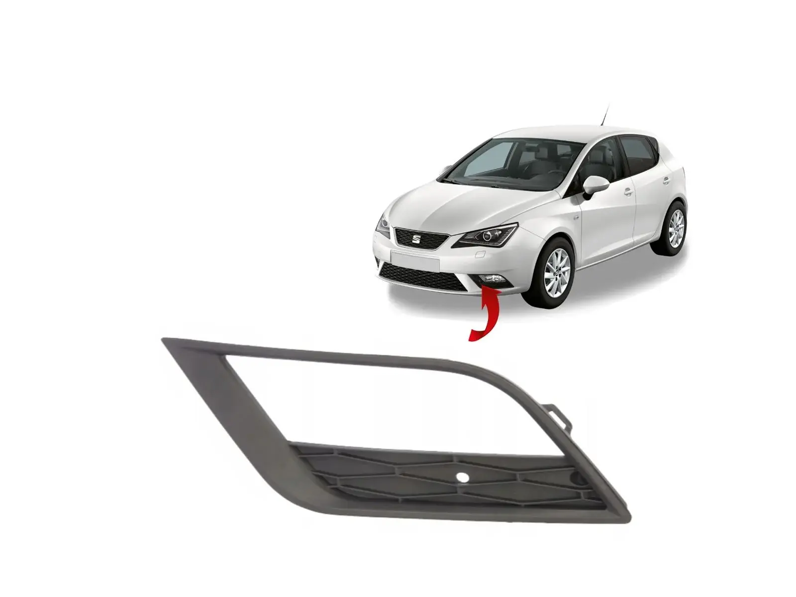 Seat İbiza Sağ Sis Far Kapağı Sİsli Model İthal Ürün 2013 / 2017 Model 6J0853665F