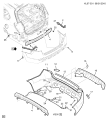 Chevrolet Captiva Arka Tampon Demiri Gm Orjinal 20968509