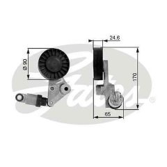 Opel Vectra C 2.0 Dizel Komple V Kayış Gergi Kütüğü Gates Marka