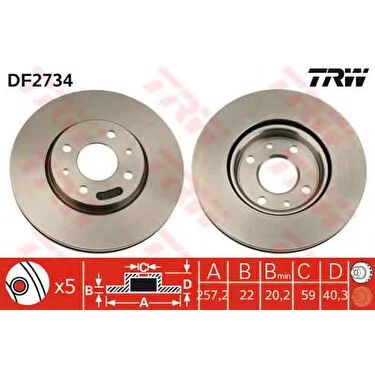 Fiat Linea Ön Fren Disk Takımı Trw Marka 46401356