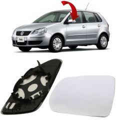 Volkswagen Polo Sol Ayna Camı 2005-2009 Wisco Marka 6Q0857521E