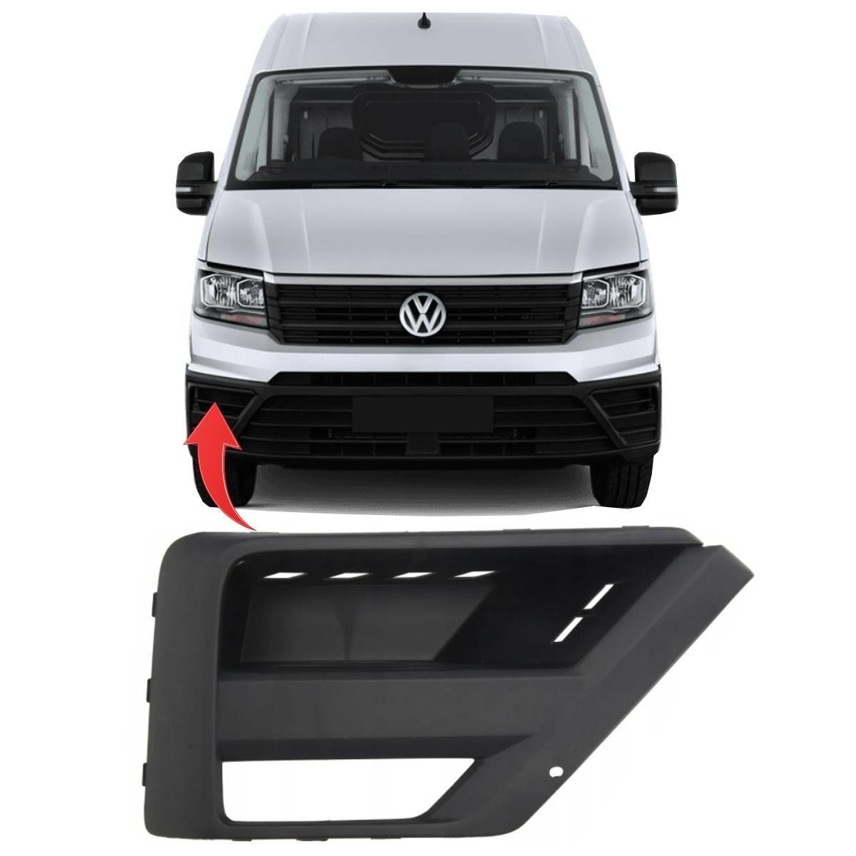 Volkswagen Crafter Sağ Sis Kapagı Sisli 2017-GKL Marka 7C0853666A