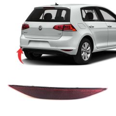 Volkswagen Golf 7 Sol Tampon Reflektörü Karartılmış 2013-2017 GKL Marka 5G0945105A