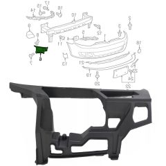 Volkswagen Golf 6 Sağ Ön Tampon Baglantı Braketi 2009-2013 GKL Marka 5K0807724B