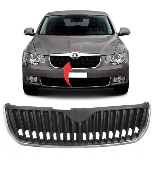Skoda Süperb Ön Panjur Krom Çerçeve 2013-2015 GKL Marka 3T0853668C