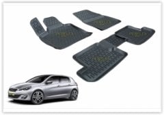 Peugeot 308 3D Kauçuk Paspas Takımı Perflex  Marka PXM-PG30