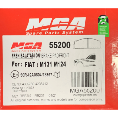 Tofaş Kartal Ön Fren Balatası MGA Marka 4236412