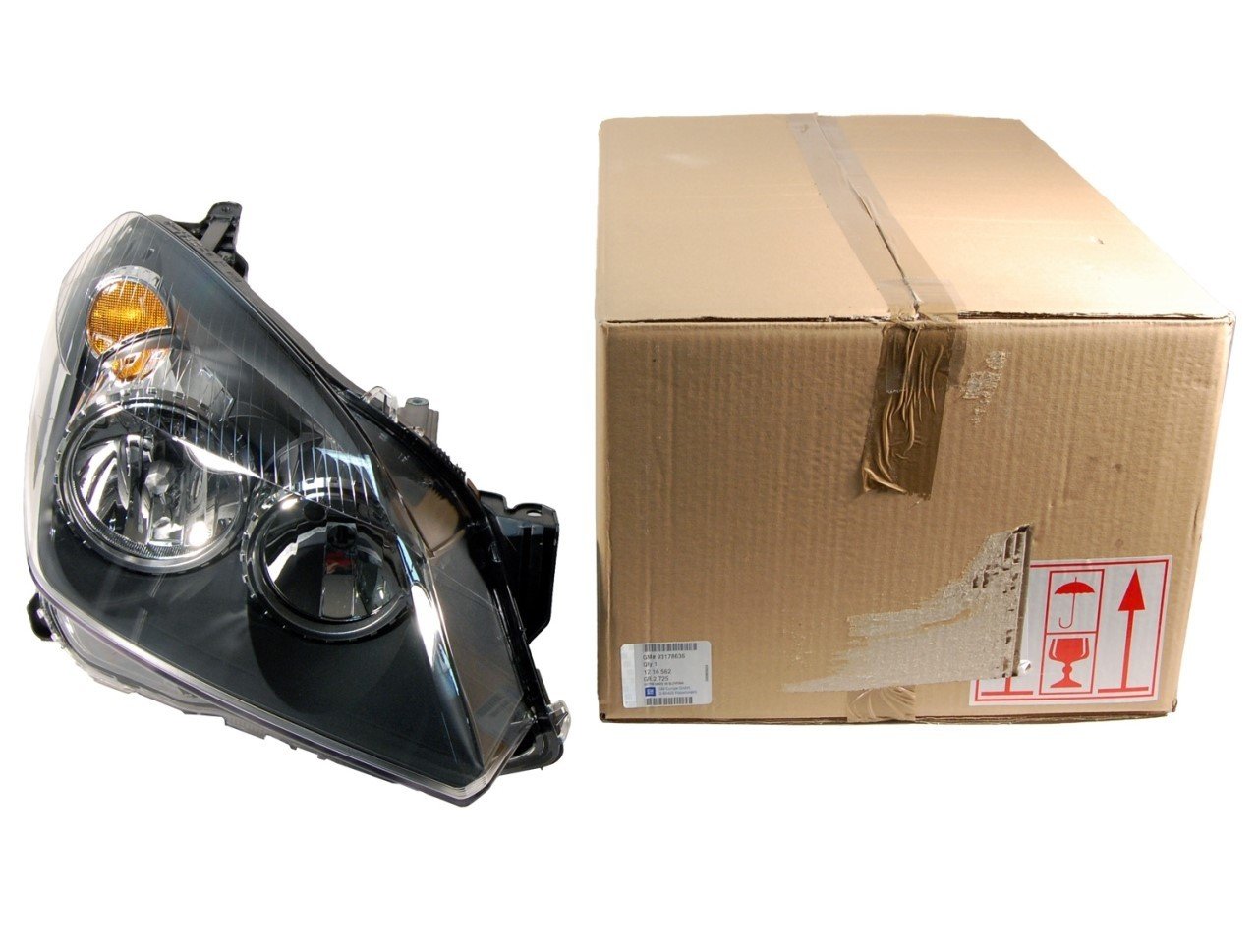 Opel Astra H Koyu Zeminli Sağ Far Gm Orjinal 1216562-93178636