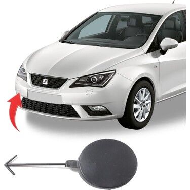Seat İbiza Ön Tampon Çeki Demir Kapağı 2013 / 2017 Model İthal Ürün 6J0807241C