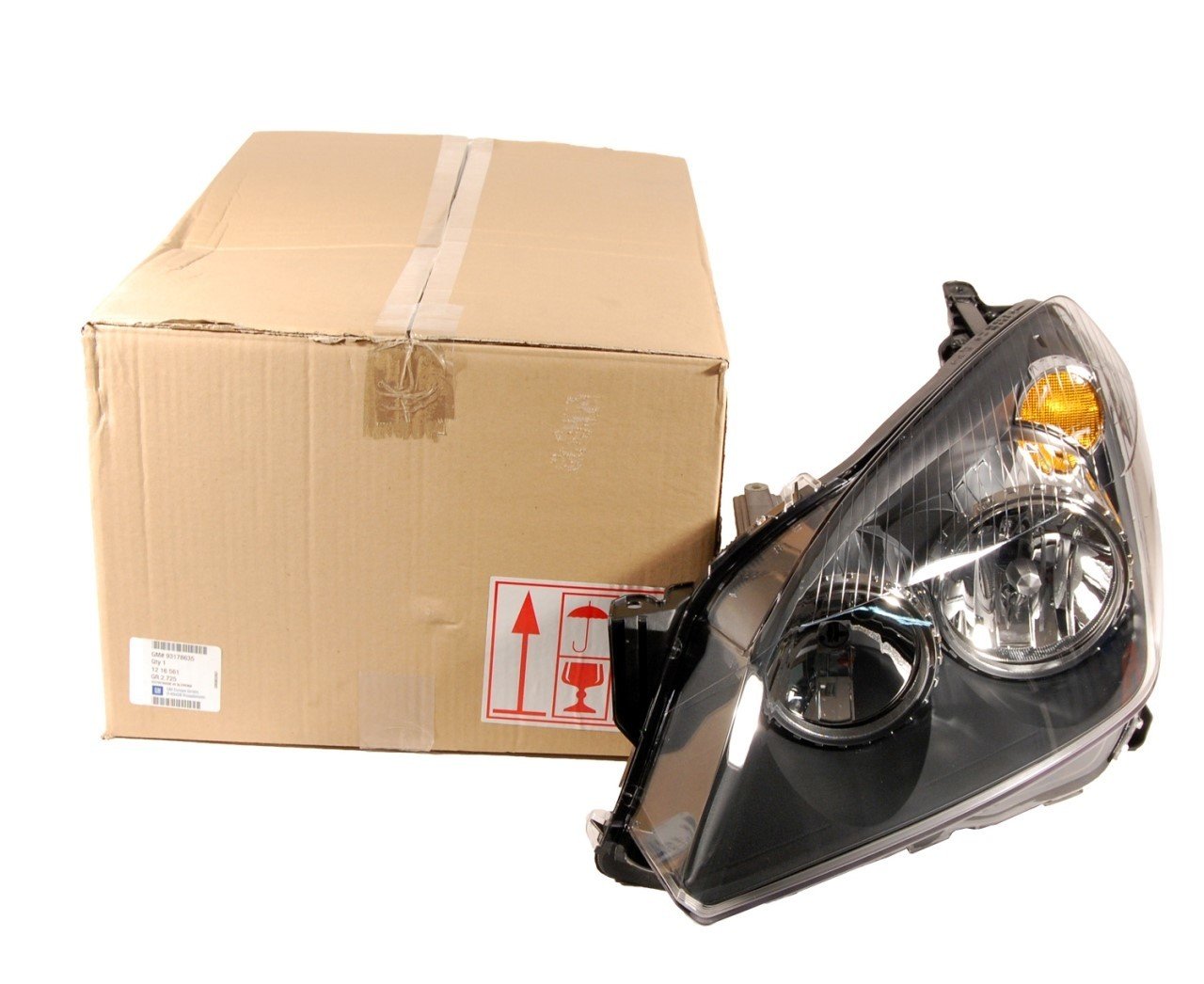 Opel Astra H Koyu Zeminli Sol Far Gm Marka 1216561-93178635