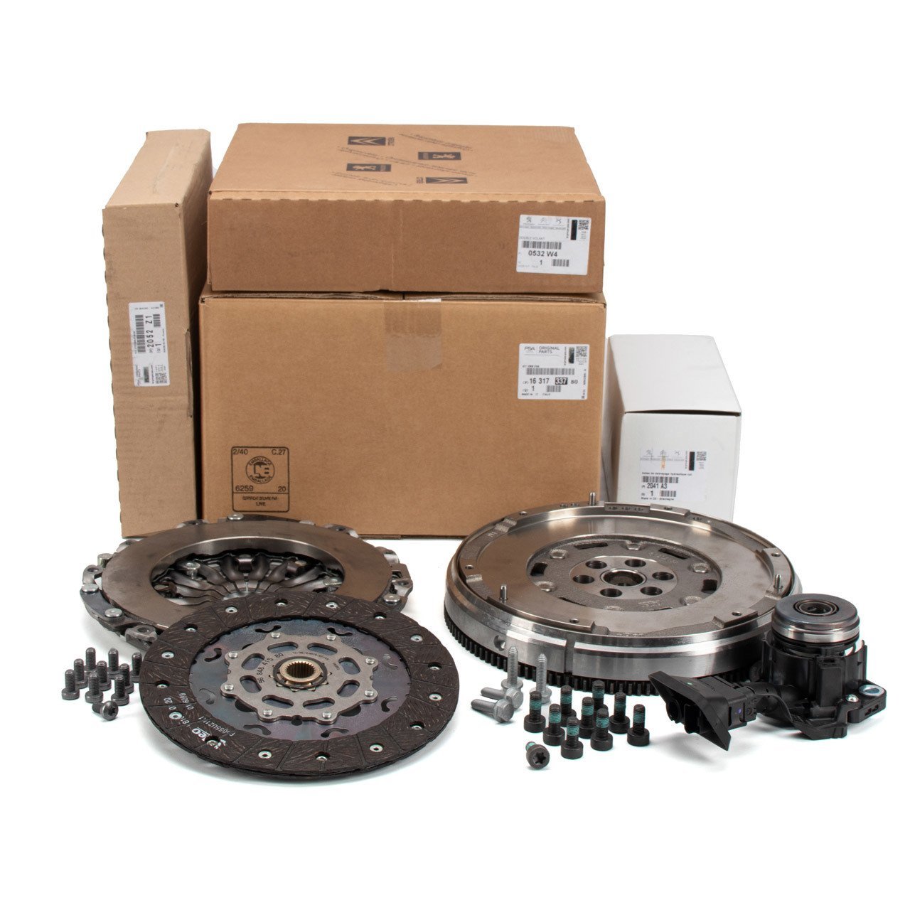 Cıtroen C5 1.6 Hdı Euro5 Yarı Otomatik Volant Baskı Balata Debriyaj Bilya Seti Orjinal Psa Marka 1631733780