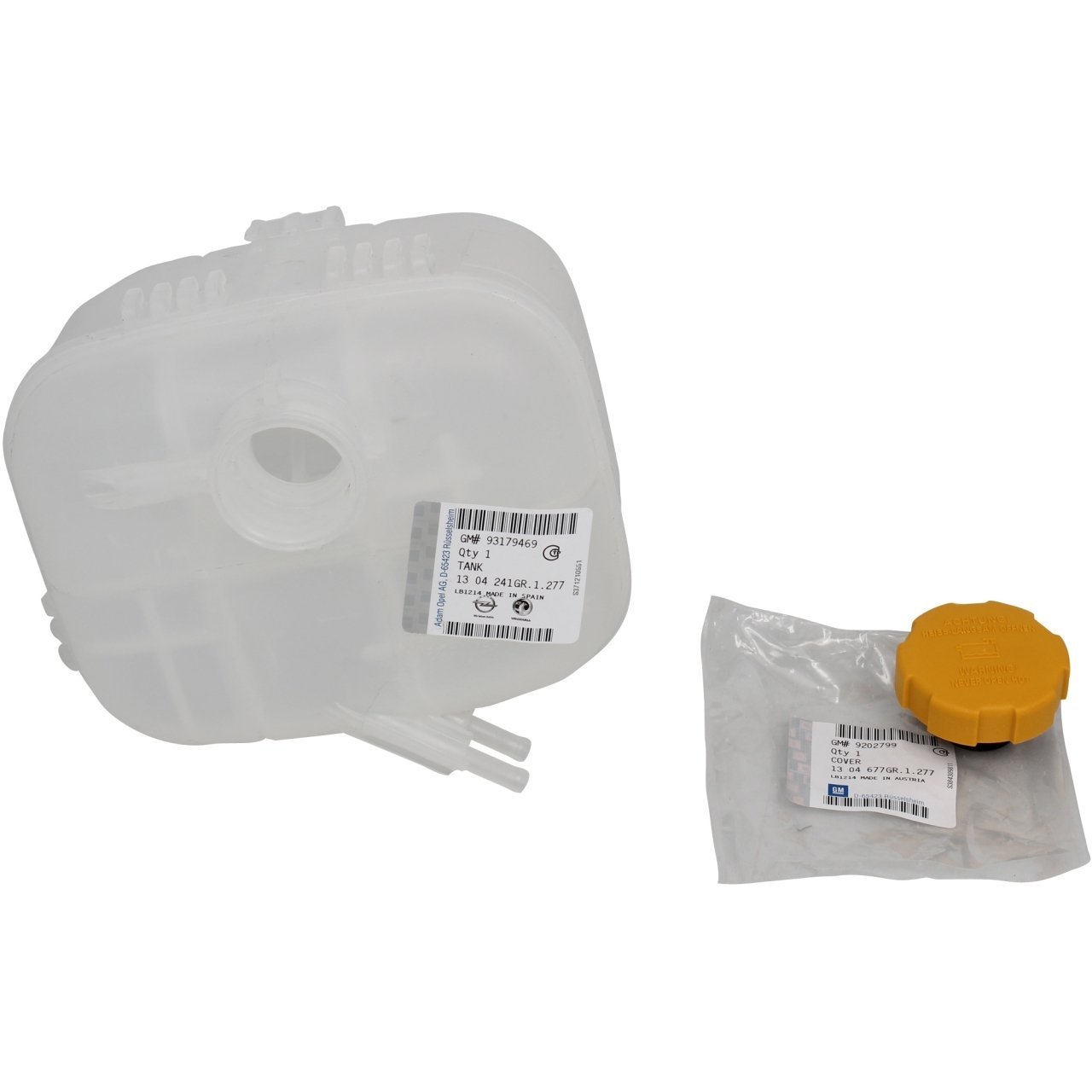 Opel Astra H Yedek Su Deposu+Yedek Su Depo Kapağı Gm Orjinal