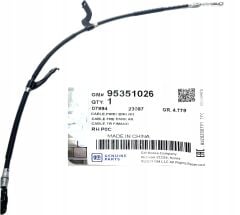 Chevrolet Captiva C140 Kasa Sağ El Fren Teli Gm Orjinal 95351026