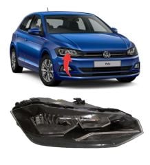 Volkswagen Polo Sağ Far Camı 2018-2021 Wisco Marka 2G1941006