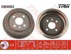 Opel Astra F Arka Kampana Takımı Trw Marka