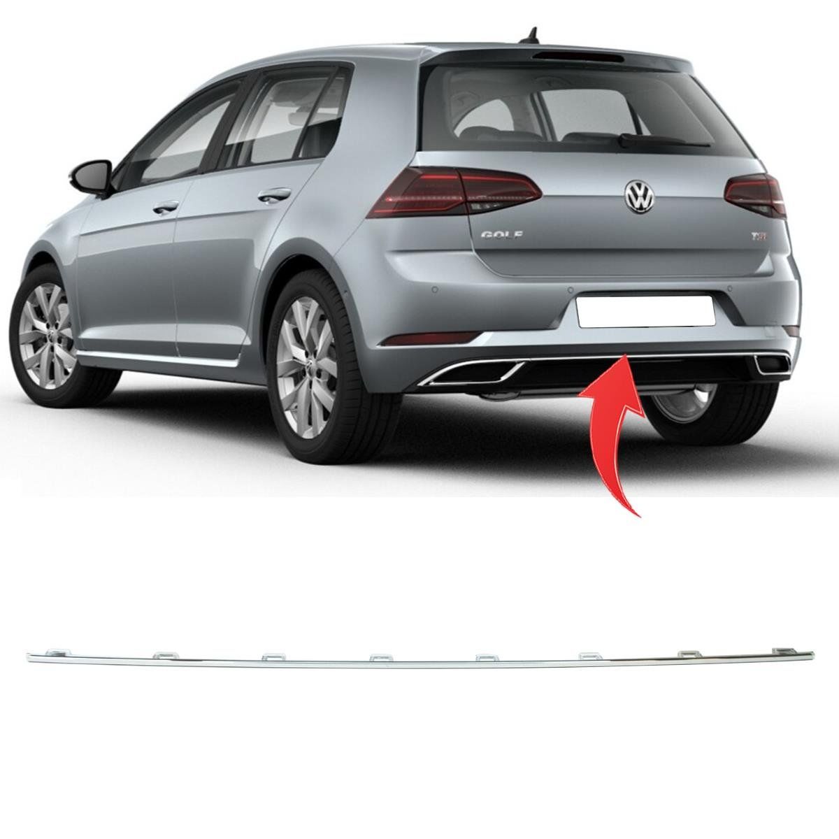 Volkswagen Golf 7,5 Arka Tampon Orta Nikelajı 2017-2020 GKL Marka 5G6853333