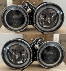 Bmw E30 Kasa Komple Far Set Krıstal Sıyah 1988-1991 GKL Marka 63121386753
