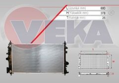 Opel İnsignia 2.0 Otomatik Su Radyatörü Veka Marka 13241724