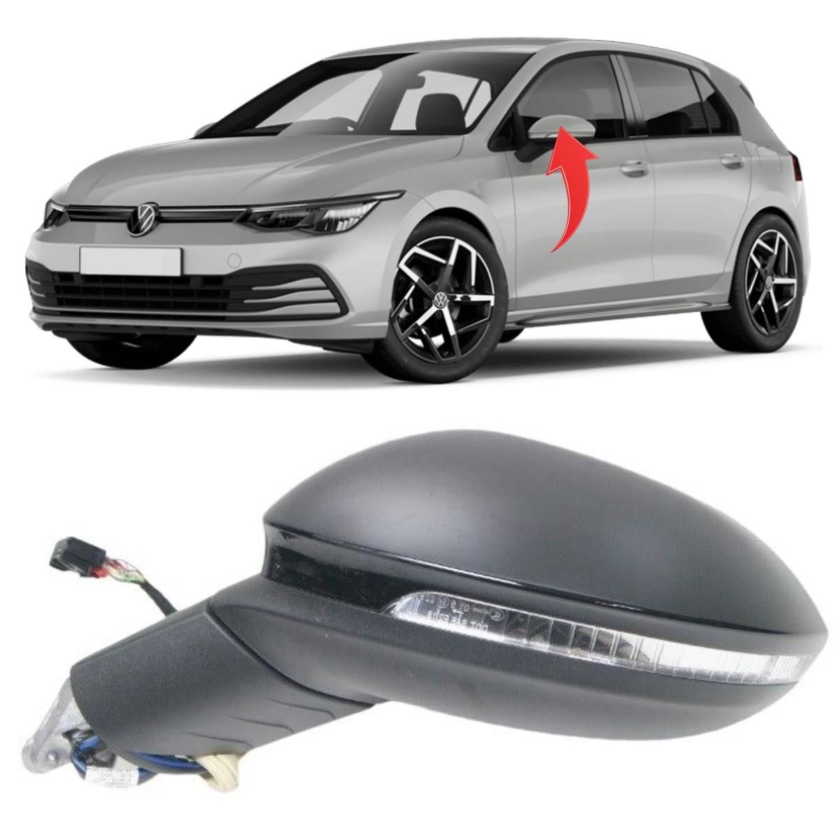 Volkswagen Golf 8 Sol Ayna Katlanır Alt Aydınl. Kör Nokta 13Pin GKL Marka 5H1857507AG