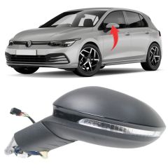 Volkswagen Golf 8 Sol Ayna Katlanır Alt Aydınl. Kör Nokta 13Pin GKL Marka 5H1857507AG
