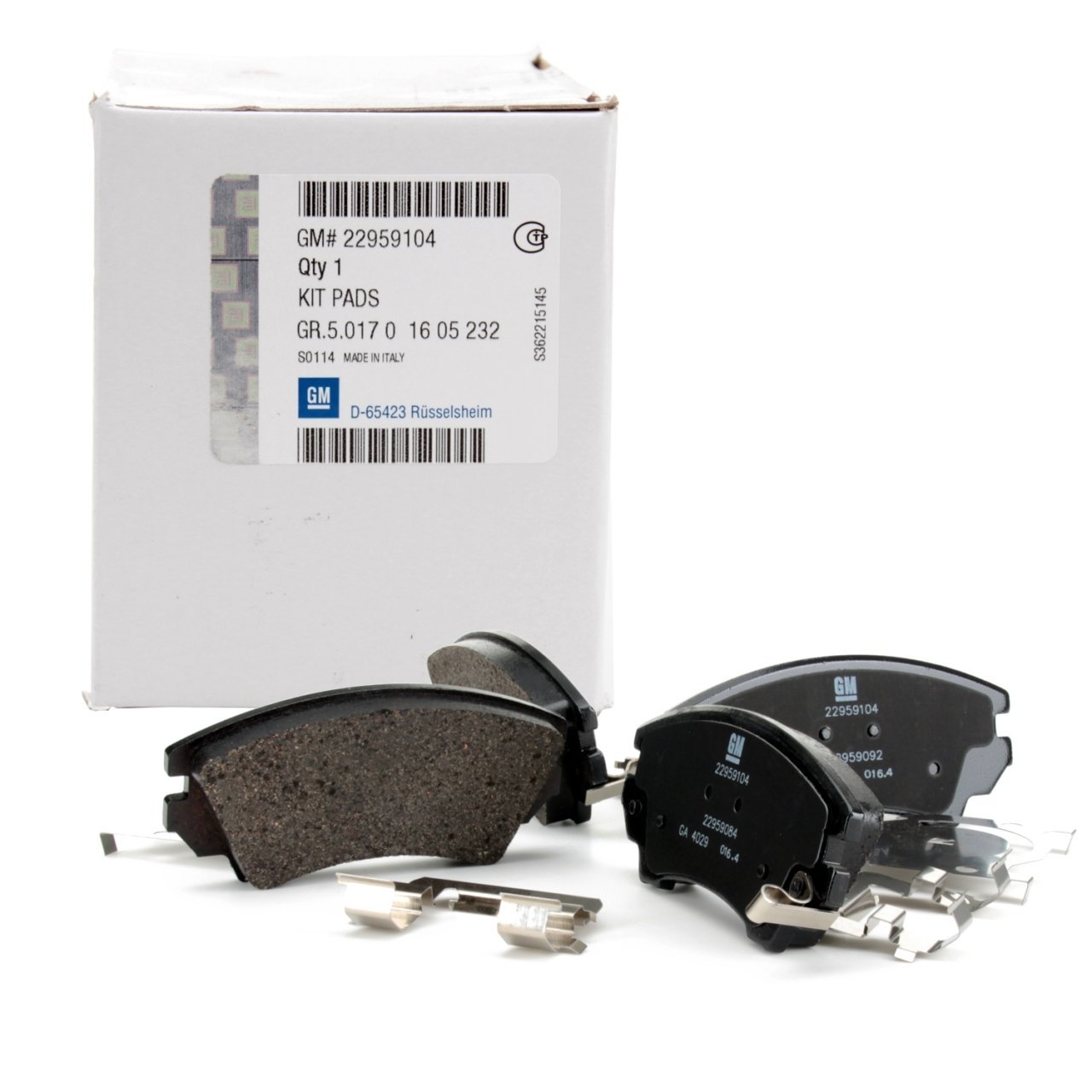 Opel İnsignia Ön Balata Takımı Büyük Tip GM 1605434-22959104