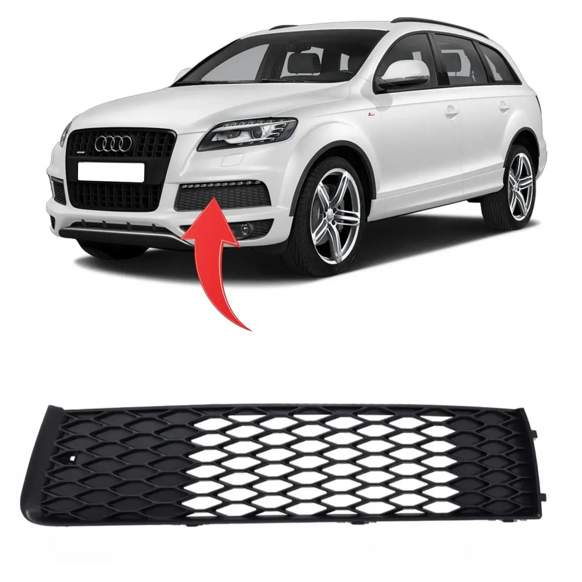 Audi Q7 Sline Ön Sol Sis Far Kapağı 2010 / 2015 Model Wisco Marka 4l0807697b