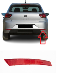 Seat İbiza 5 ( KJ1 , KJG ) Arka Tampon Sağ Reflektörü İthal 2017 > Model Sonrası 6F0945106