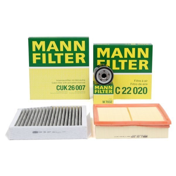 Mercedes W176 Kasa A180 Dizel Periyodik Bakım Filtre Seti Mann Marka CUK26007 - W7032 - C22020