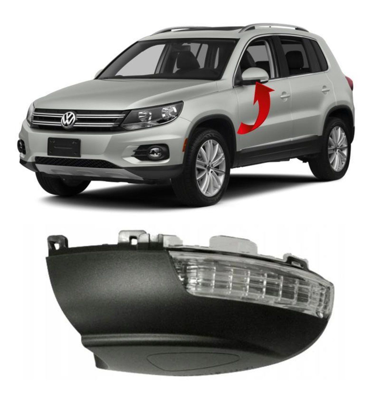 Volkswagen Tiguan Sol Ayna Sinyali 2008-2015 GKL Marka 5N0949101B