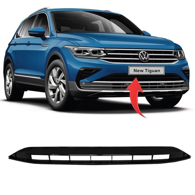 Volkswagen Tiguan Ön Tampon Alt Orta Izgara Parlak Siyah 2022-GKL Marka  5NA853677N